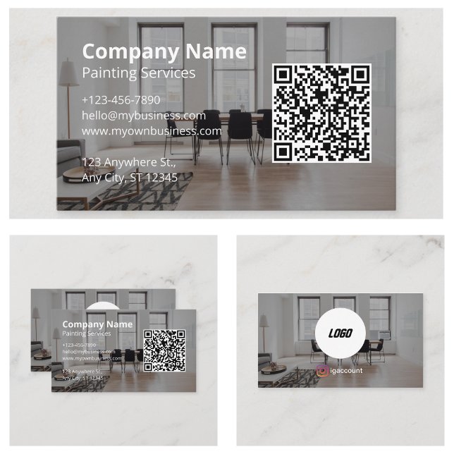 Painting Services Your Logo Here Business Card (Painting Services Your Logo Here Business Card
)