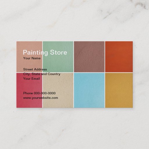 Customizable Painting Store Business Card