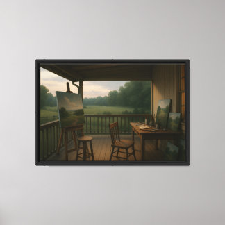 Painting Studio on the Porch Canvas Print