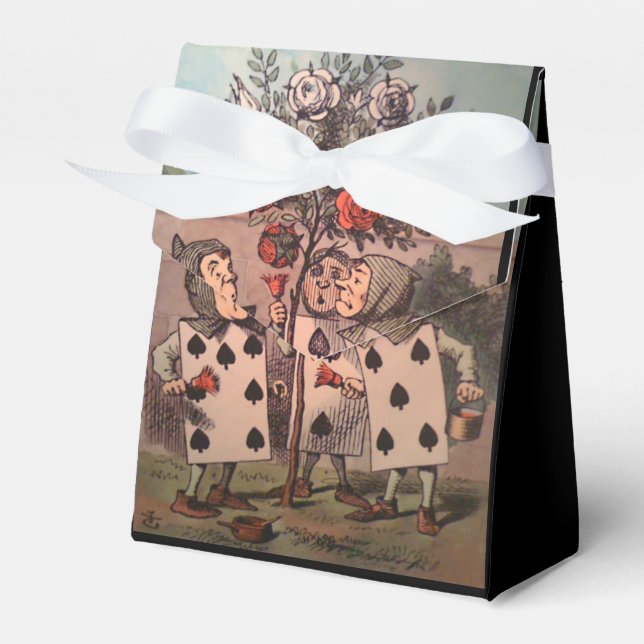 Painting the Roses Red 3 Favor Boxes (Front Side)