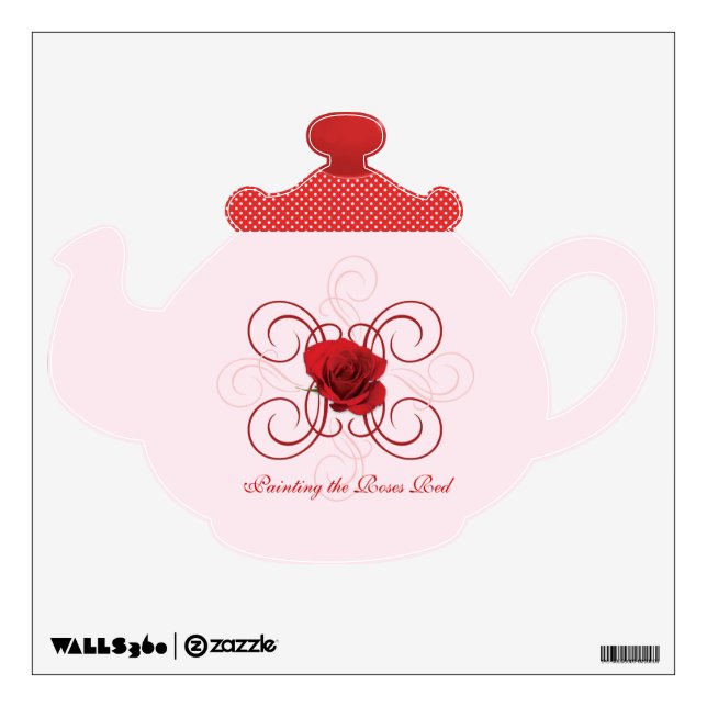 Painting the Roses Red 4 Wall Decal (Front)