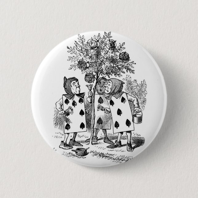 Painting The Roses Red Button (Front)