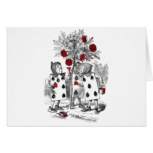 Painting the Roses Red Cards (Front Horizontal)