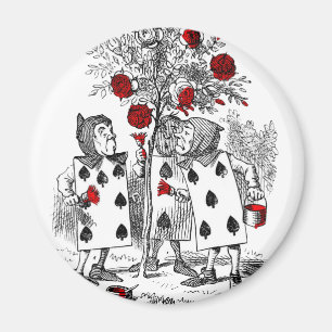 Painting the Roses Red Magnet