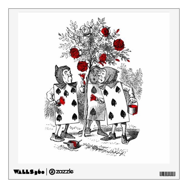 Painting the Roses Red Wall Decal (Front)