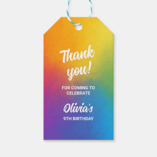 Painting Tie Dye Arts and Crafts Colorful Party Gift Tags