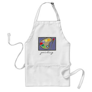 painting - visual arts adult apron