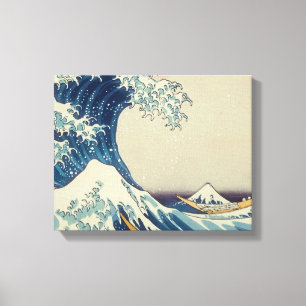 Painting waves Premium Wrapped Canvas (Gloss) Print
