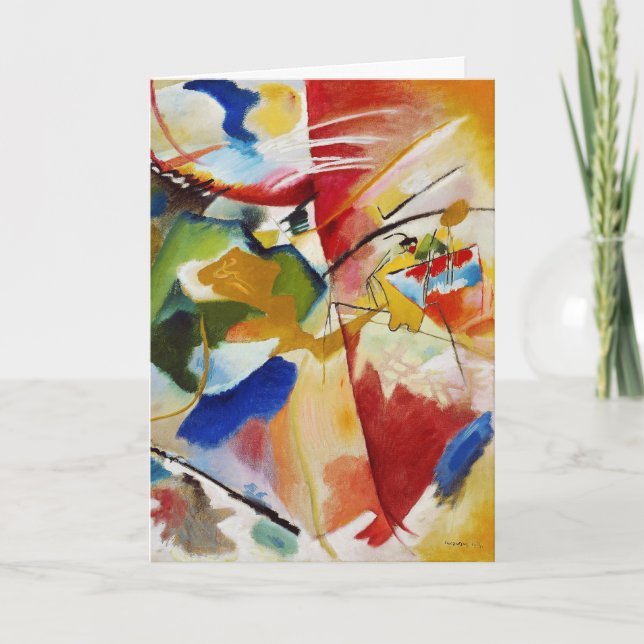 Painting with Green Center by Wassily Kandinsky Card (Front)
