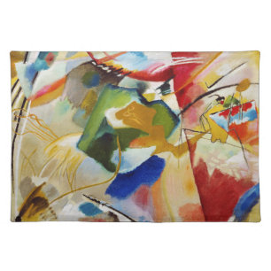 Painting with Green Center by Wassily Kandinsky Cloth Placemat