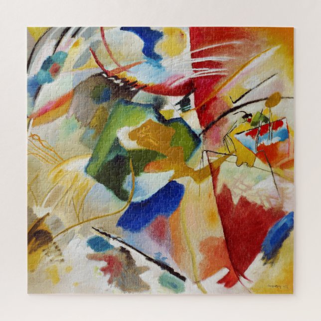 Painting with Green Center by Wassily Kandinsky Jigsaw Puzzle (Vertical)