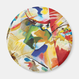 Painting with Green Center by Wassily Kandinsky Magnet