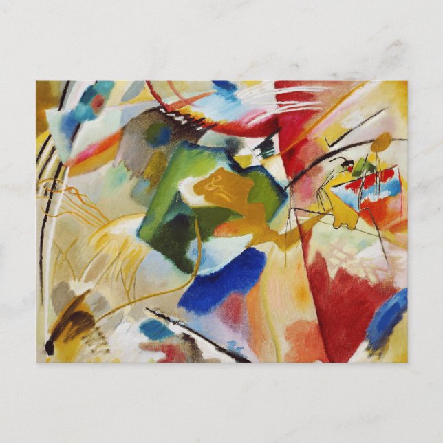Painting with Green Center by Wassily Kandinsky Postcard (Front)