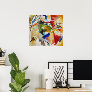 Painting with Green Center by Wassily Kandinsky Poster