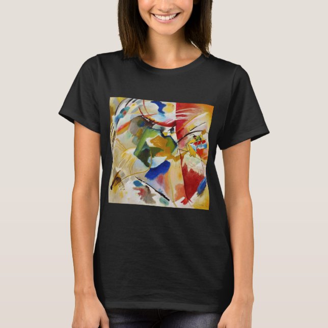 Painting with Green Center by Wassily Kandinsky T-Shirt (Front)