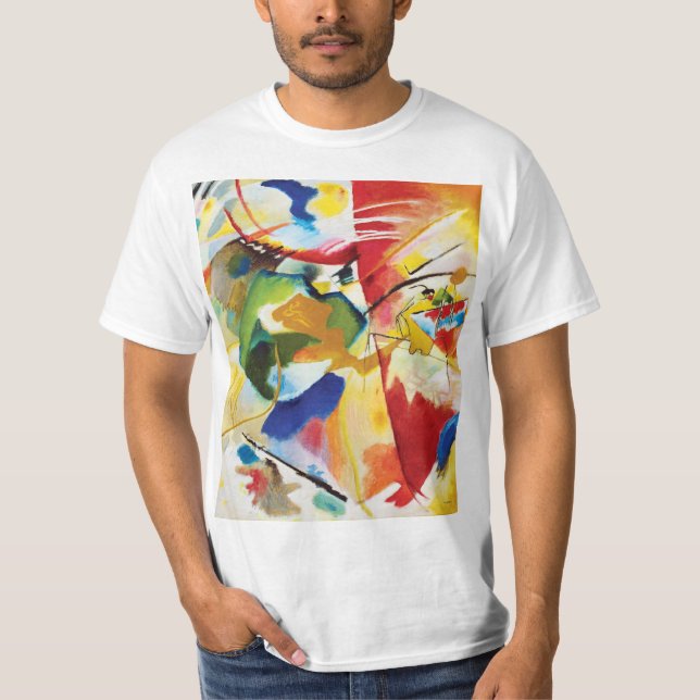 Painting with Green Center by Wassily Kandinsky T-Shirt (Front)