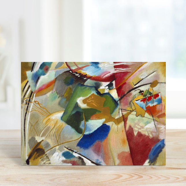 Painting with Green Center | Kandinsky Card (Creator Uploaded)