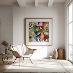Painting with Green Center Kandinsky Framed Art