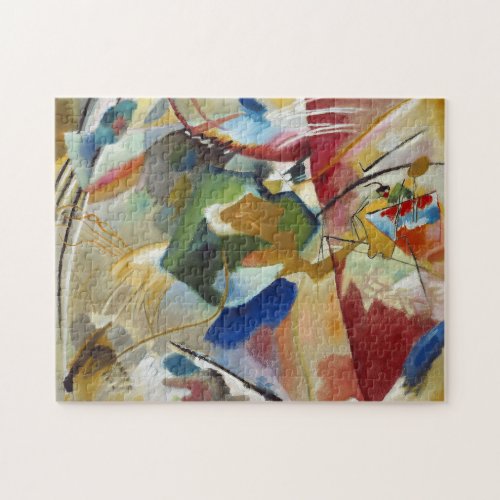 Painting with Green Center  Kandinsky Jigsaw Puzzle