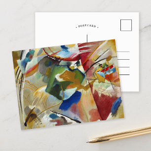 Painting with Green Center Kandinsky Postcard
