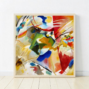 Painting with Green Center, W. Kandinsky Abstract Poster