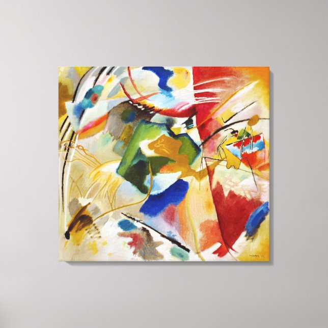 Painting with Green Center Wassily Kandinsky Canvas Print (Front)