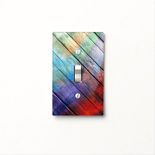 Painting Wood Vintage #4 Light Switch Cover (In Situ)