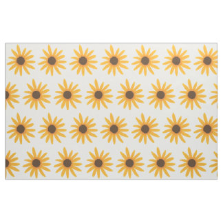 Painting Yellow Sunflowers Custom Fabric