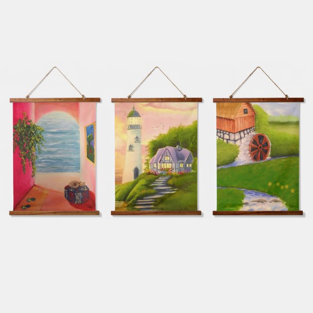 Paintings by KRS Hanging Tapestry (Triple)