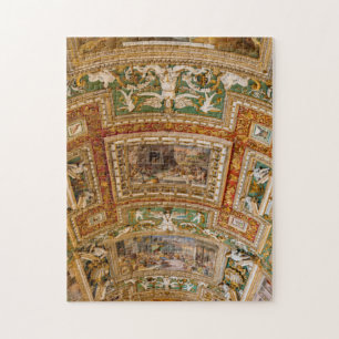 Paintings on ceiling in Gallery of Maps - Vatican Jigsaw Puzzle