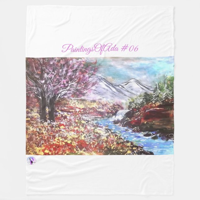PaintingsOfAda #06 - Artist - Unknown Fleece Blanket (Front)