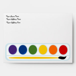 Paints and Brushes Envelope