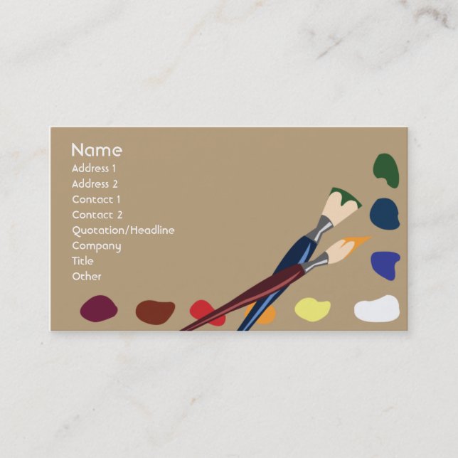 Paints - Business Card (Front)