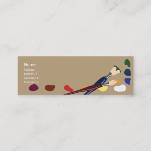 Paints - Skinny Business Card Template