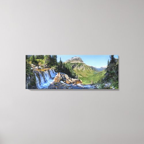 Paiota Falls _ Glacier National Park Canvas Print