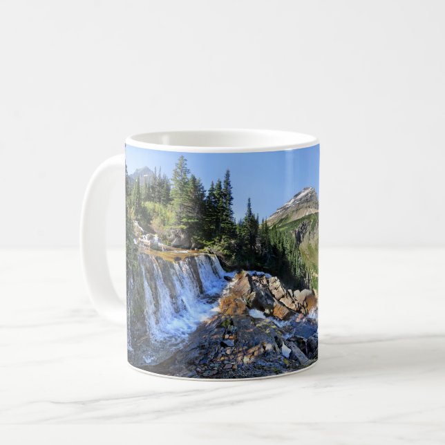 Paiota Falls - Glacier National Park Coffee Mug (Front Left)