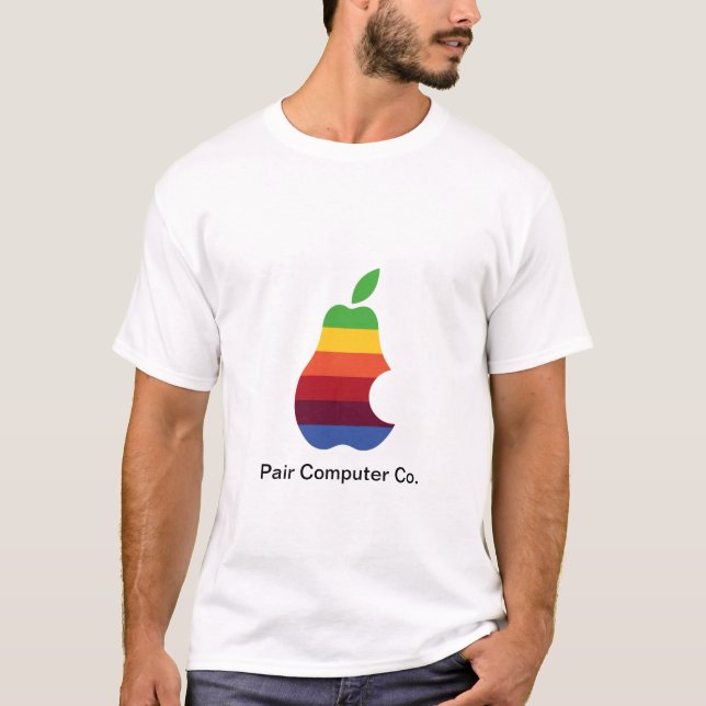 Pair Computer Co White Adult Large T-shirt (Front)