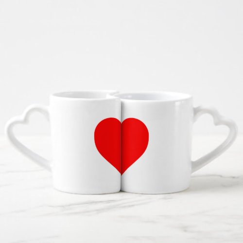 Pair couple Heart Mugs Set