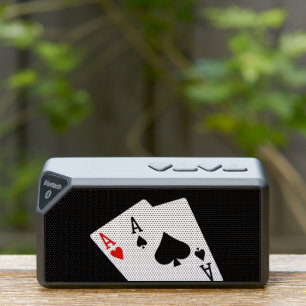 Pair of Aces Poker Bluetooth Speaker