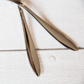 Pair of Bride & Groom Wedding Forks (Front)