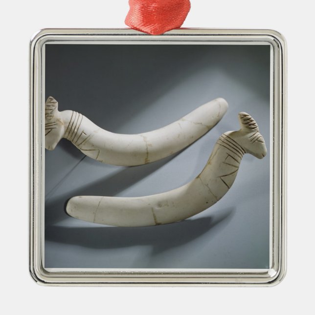 Pair of castanets, Thinite Period (hippopotamus iv Metal Ornament (Front)