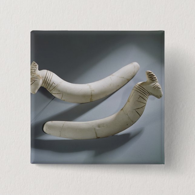 Pair of castanets, Thinite Period (hippopotamus iv Pinback Button (Front)