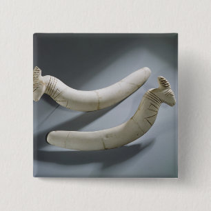 Pair of castanets, Thinite Period (hippopotamus iv Pinback Button