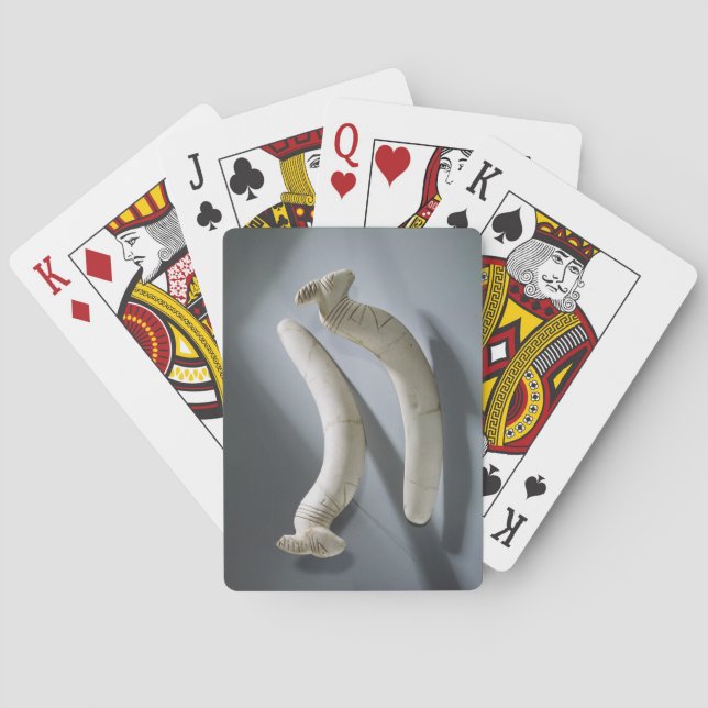 Pair of castanets, Thinite Period (hippopotamus iv Poker Cards (Back)