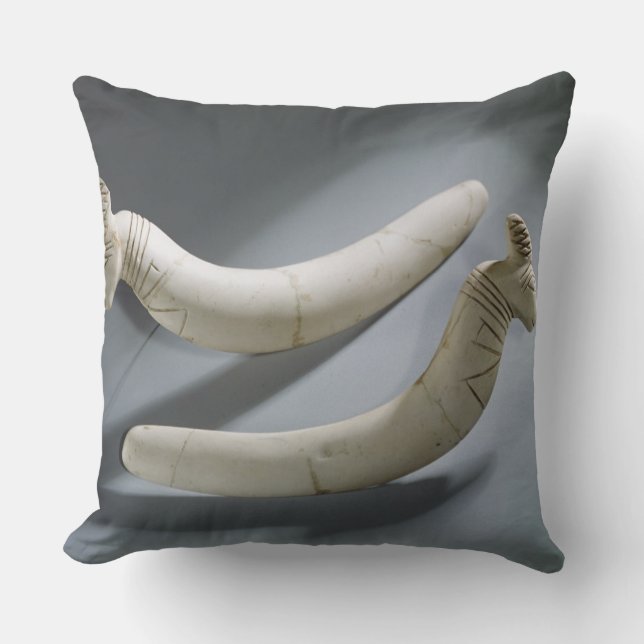 Pair of castanets, Thinite Period (hippopotamus iv Throw Pillow (Front)