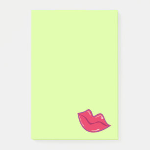 Pair of Cherry Red Lips Post-it Notes