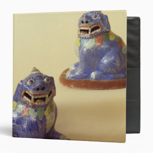 Pair of Chinese cloisonne dogs, 18th century 3 Ring Binder