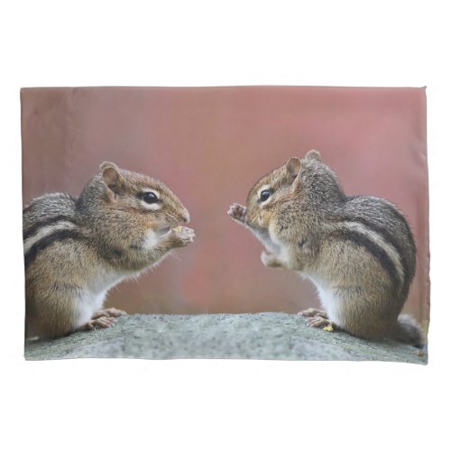 Pair of Chipmunks Pillowcase