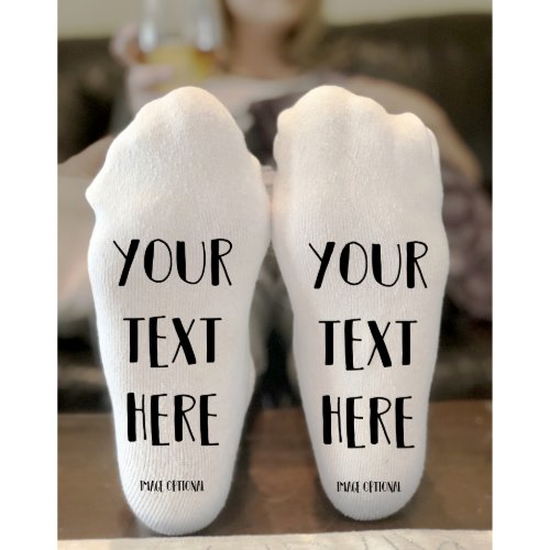 Pair of Comfy White Handmade Socks 