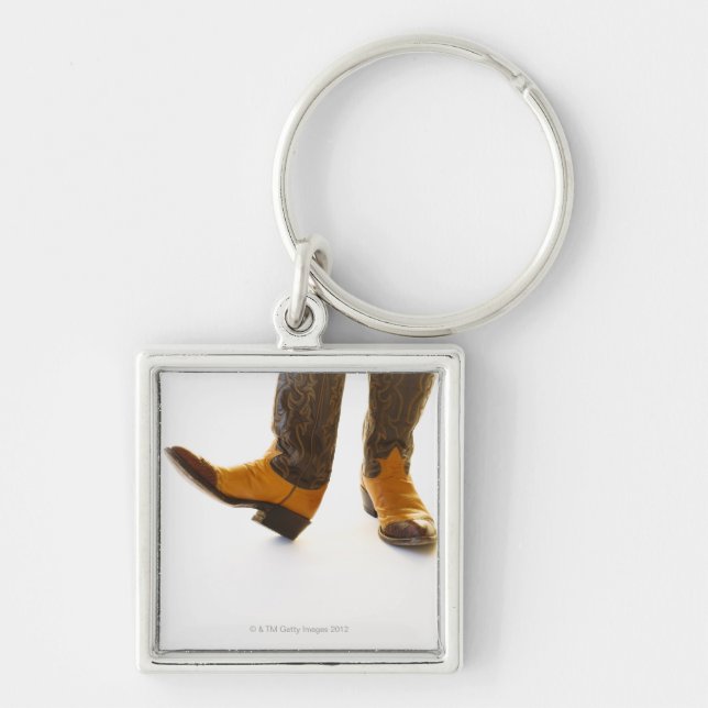 Pair of cowboy shoes keychain (Front)